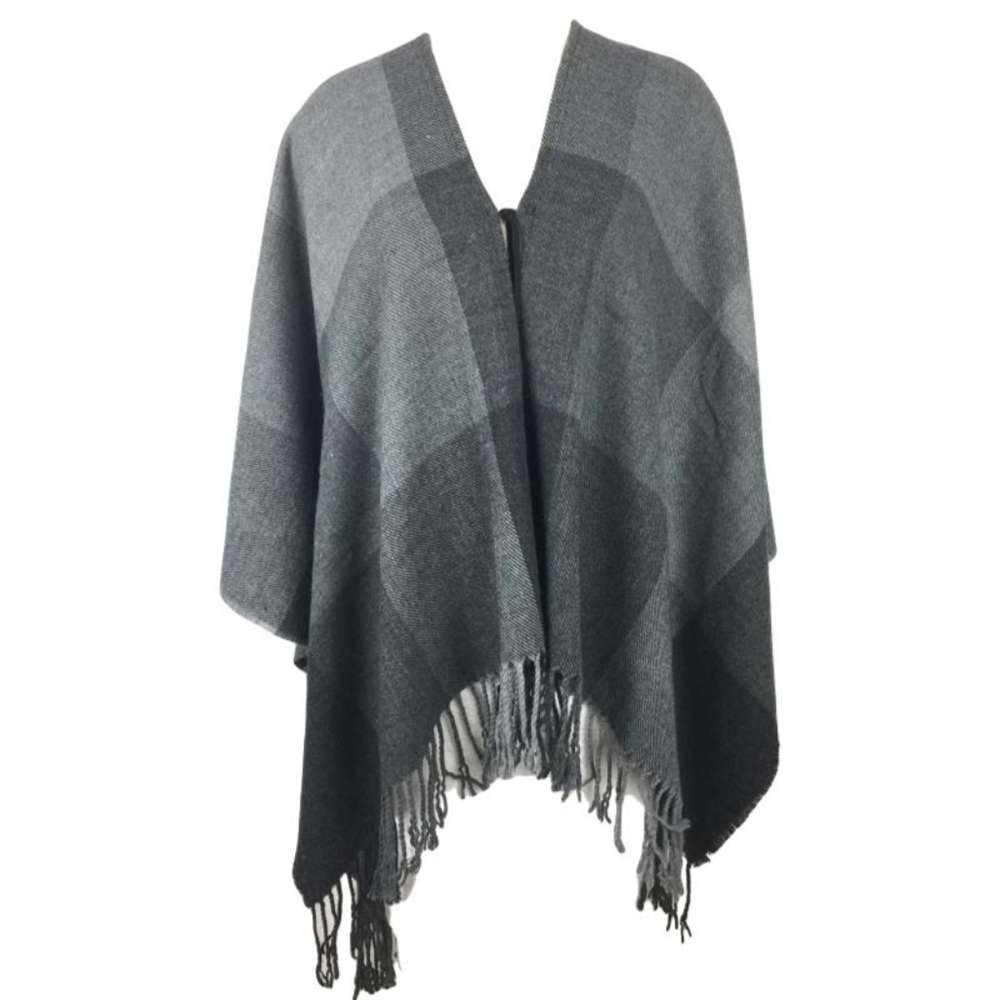 Marc NY Fringed Poncho Cape